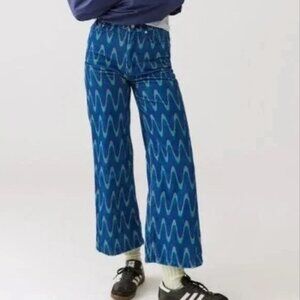 Urban Outfitters BDG Blue Wave "High and Wide" Corduroy  Size 30